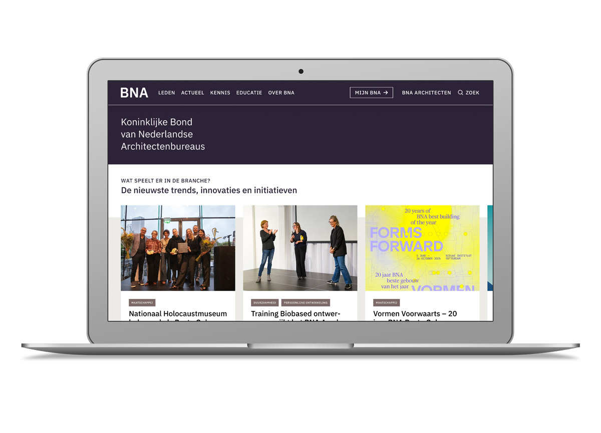 Nieuwe BNA website en huisstijl